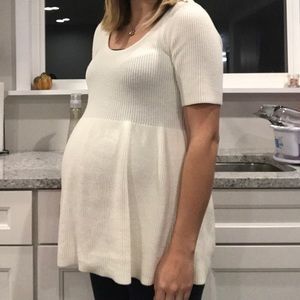 Maternity White Sweater